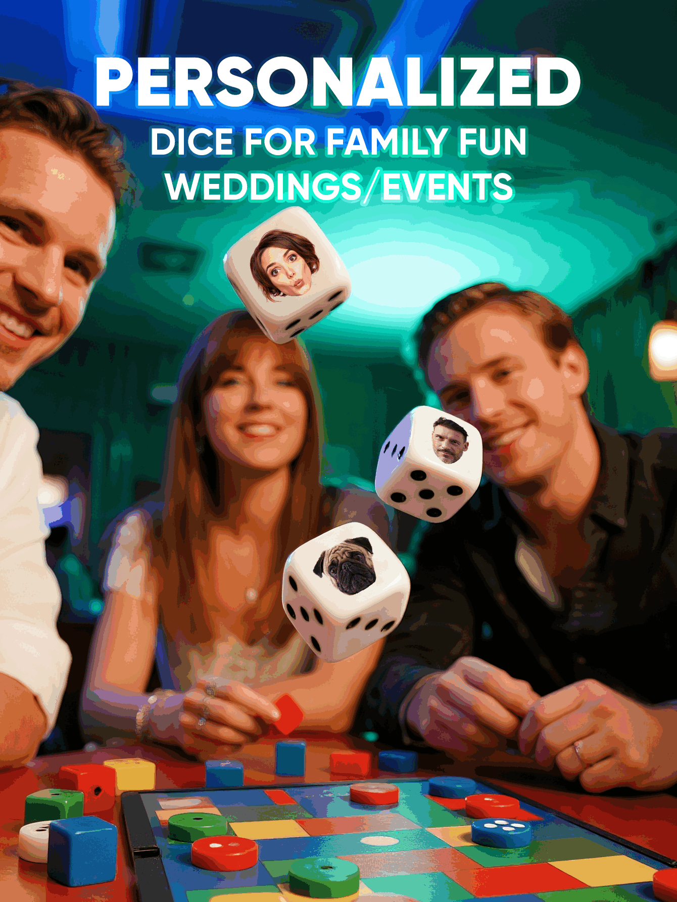 Dés à visage personnalisé, dés - Party Games For Adults avis et prix